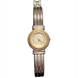 ECCLISSI 925 STERLING SILVER LADIES QUARTZ WATCH 3010 2-Tone Dial vintage